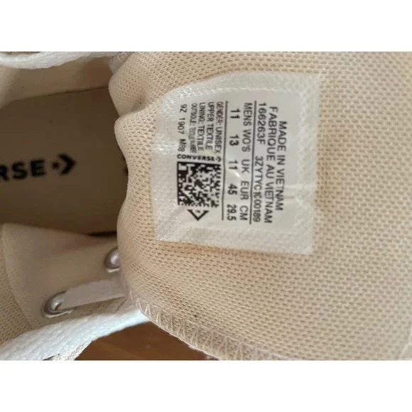 Converse Chuck Taylor All Star High Top Pale Pink Canvas Sneakers Womens 11 - Picture 4 of 5